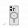 Защитный чехол Uag Plyo для iPhone 15 Pro Max с MagSafe - Лед/серебро (Ice/Silver)