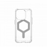 Защитный чехол Uag Plyo для iPhone 15 Pro Max с MagSafe - Лед/серебро (Ice/Silver)