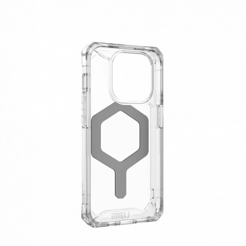 Защитный чехол Uag Plyo для iPhone 15 Pro Max с MagSafe - Лед/серебро (Ice/Silver)