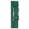 Apple Watch Hermes Series 12 42mm, двойной тонкий зеленый кожаный ремешок с пряжкой