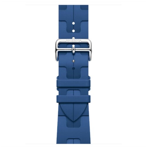 Apple Watch Hermes Series 10 46mm, спортивный ремешок Kilim синий