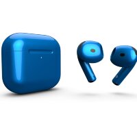 AirPods 4 anc (2024) с шумоподавлением - голубой глянцевый металлик