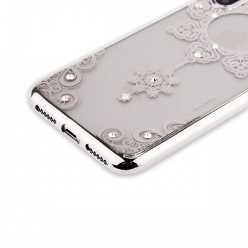 Накладка силиконовая Beckberg Monsoon для iPhone X - Серебристый №4