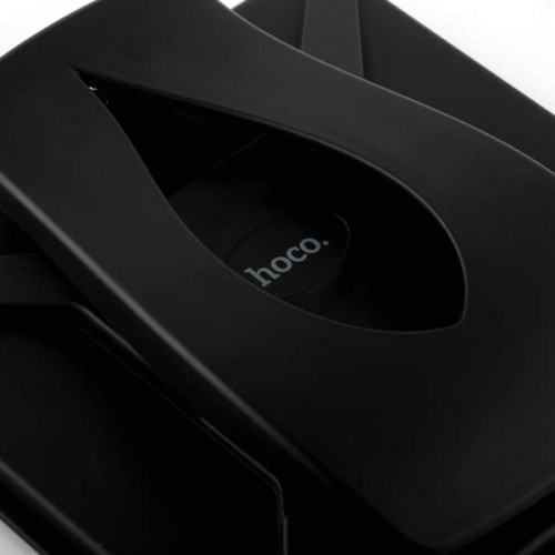 Универсальный автомобильный держатель Hoco (липучка) до 7.0", черный