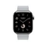 Кожаный ремешок Hermes для Apple Watch Single Tour 42mm - Серо-голубой (Bleu Glacier)