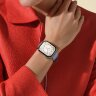 Кожаный ремешок Hermes для Apple Watch Single Tour 42mm - Серо-голубой (Bleu Glacier)
