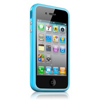 iPhone 4s Bumper голубой 