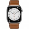 Apple Watch Series 7 Hermes 45 мм с кожаным ремешком коричневого цвета