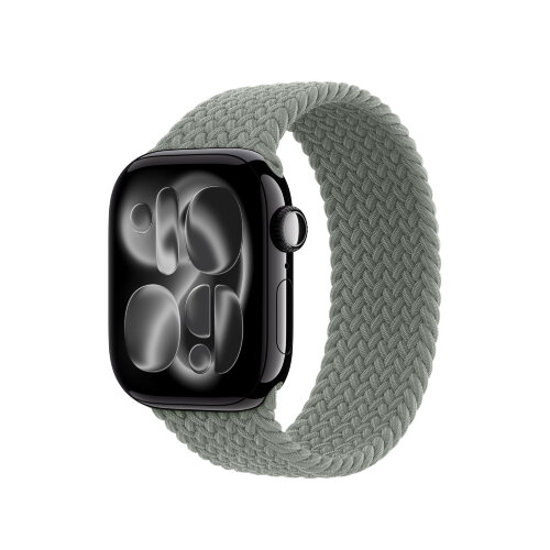 Монобраслет для Apple Watch 42mm Braided Solo Loop - Серо-зеленый (Green Gray)