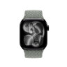 Монобраслет для Apple Watch 42mm Braided Solo Loop - Серо-зеленый (Green Gray)