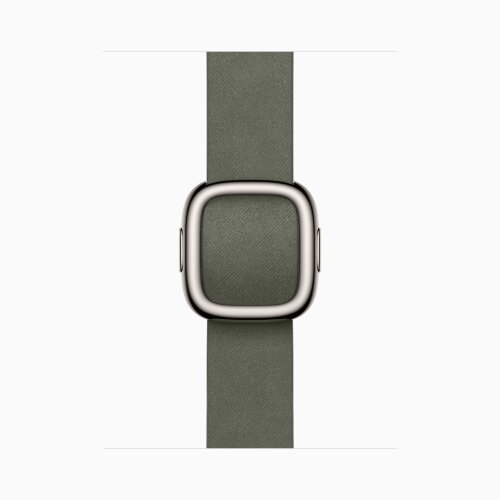 Apple Watch Series 11 42mm, Gold Titanium Case with Modern Buckle - Sage Gray