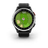 Умные часы Garmin Approach S44, Silver Aluminum Bezel, Black Silicone Band