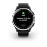 Умные часы Garmin Approach S44, Silver Aluminum Bezel, Black Silicone Band