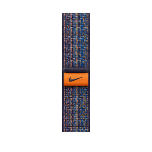 Спортивный браслет для Apple Watch 45mm Nike Sport Loop - Королевская игра/Оранжевый (Game Royal/Orange)