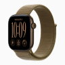 Apple Watch Series 12 46mm, Dark Bronze Aluminum Case with Sport Loop - Olive