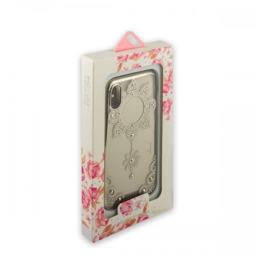 Накладка силиконовая Beckberg Monsoon для iPhone X - Розовый №4
