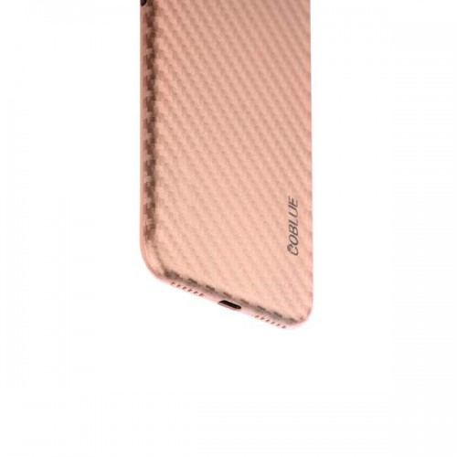 Чехол-накладка карбоновая Coblue 4D для iPhone 8 и 7 - Розовый