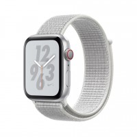 Apple Watch series 5 Nike+, 44 мм GPS + Cellular, серебристый алюминий, браслет найк из нейлона
