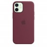 Силиконовый чехол MagSafe для iPhone 12 mini «Сливовый»