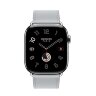 Кожаный ремешок Hermes для Apple Watch Single Tour 46mm - Серо-голубой (Bleu Glacier)