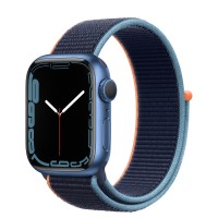 Apple Watch Series 7 41 мм, синий алюминий, спортивный браслет «Тёмный ультрамарин»