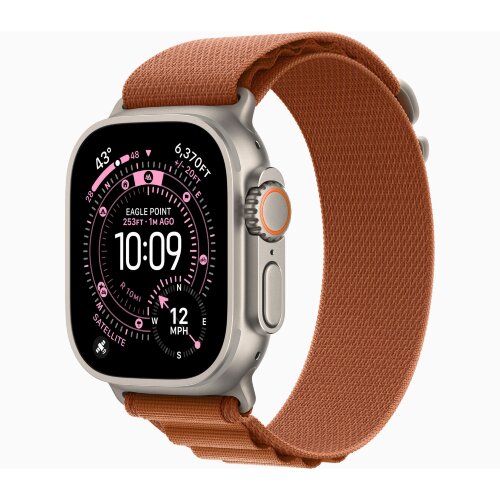 Браслет для Apple Watch Ultra 49mm Alpine Loop Finish Natural (M) - Terra Cotta (Терракота/Оранжевый)