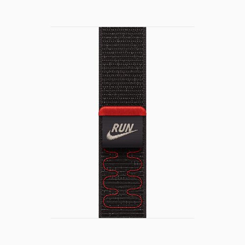 Apple Watch Series 11 42mm, Rose Gold Aluminum Case with Nike Sport Loop - Midnight Black