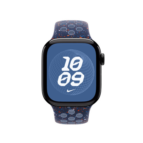 Спортивный ремешок для Apple Watch 42mm Nike Sport Band (M/L) - Синий (Blue Ribbon)