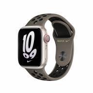 Nike Sport Band 41mm Apple Watch S M Olive Grey Black