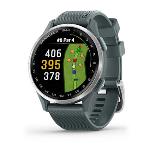 Умные часы Garmin Approach S44, Silver Aluminum Bezel, Twilight Silicone Band