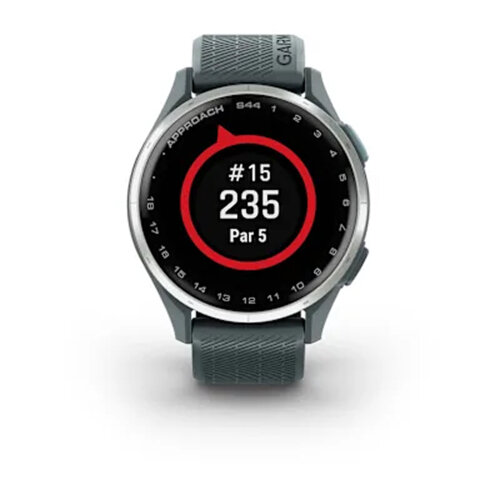 Умные часы Garmin Approach S44, Silver Aluminum Bezel, Twilight Silicone Band