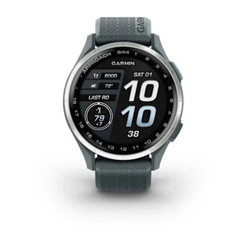 Умные часы Garmin Approach S44, Silver Aluminum Bezel, Twilight Silicone Band