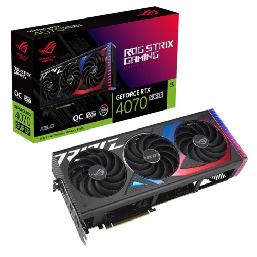 Видеокарта NVIDIA ASUS ROG Strix RTX 4070 SUPER OC 12GB