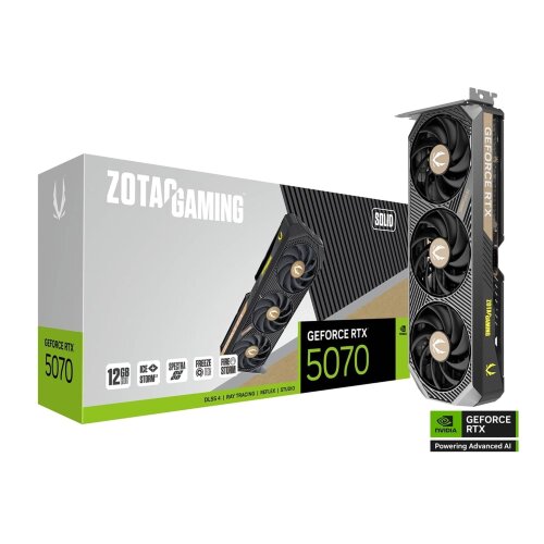 Игровая видеокарта NVIDIA ZOTAC GAMING GeForce RTX 5070 SOLID