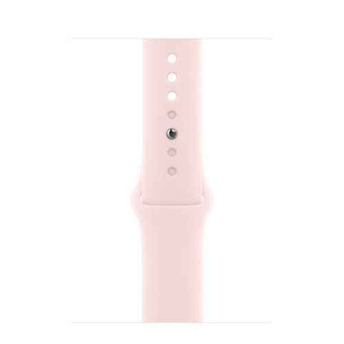 Apple Watch Series 9 41mm, Silver Aluminum Case with Sport Band - Light Pink