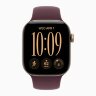 Apple Watch Series 12 46mm, Light Gold Aluminum Case with Sport Band - Burgundy