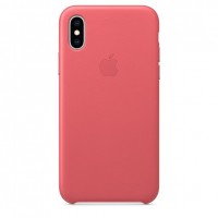 Кожаный чехол для iPhone Xs Max, цвет "розовый пион"