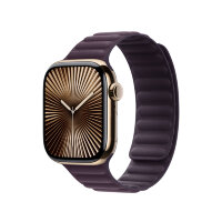 Ремешок для Apple Watch 46mm Magnetic Link (M/L) - Бордовый (Blackberry)