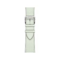 Кожаный ремешок Hermes для Apple Watch Single Tour 46mm - Мятный (Vert Peppermint)