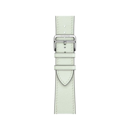 Кожаный ремешок Hermes для Apple Watch Single Tour 46mm - Мятный (Vert Peppermint)