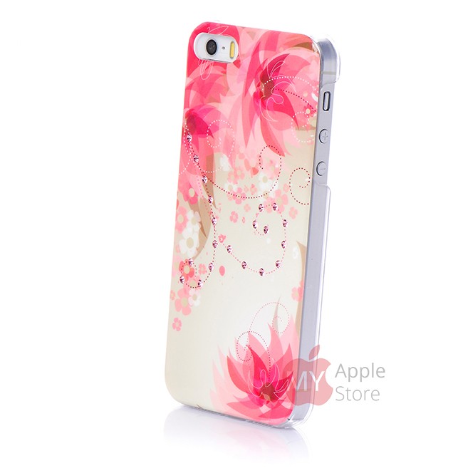 Накладка чехол Beckberg для iPhone 5 / 5S со стразами swarovski