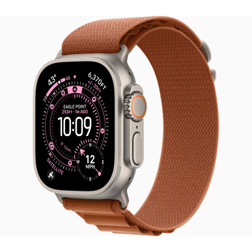 Браслет для Apple Watch Ultra 49mm Alpine Loop Finish Natural (S) - Terra Cotta (Терракота/Оранжевый)