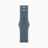 Apple Watch Series 11 42mm, Jet Black Aluminum Case with Sport Band - Anchor Blue