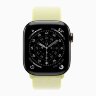 Apple Watch Series 11 42mm, Slate Titanium Case with Sport Loop - Neon Yellow