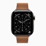 Apple Watch Series 11 42mm, Slate Titanium Case with Magnetic Link - Caramel