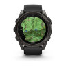 Умные часы Garmin Fenix 8 51mm, AMOLED, Sapphire, Carbon Gray DLC Titanium, Black/Pebble Gray Silicone Band