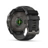 Умные часы Garmin Fenix 8 51mm, AMOLED, Sapphire, Carbon Gray DLC Titanium, Black/Pebble Gray Silicone Band