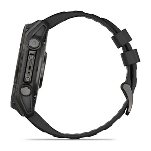 Умные часы Garmin Fenix 8 51mm, AMOLED, Sapphire, Carbon Gray DLC Titanium, Black/Pebble Gray Silicone Band