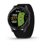 Умные часы Garmin Approach S50 42mm, Slate Aluminum Bezel, Black ComfortFit Nylon Band