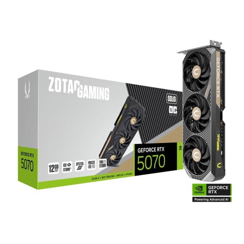Игровая видеокарта NVIDIA ZOTAC GAMING GeForce RTX 5070 SOLID OC